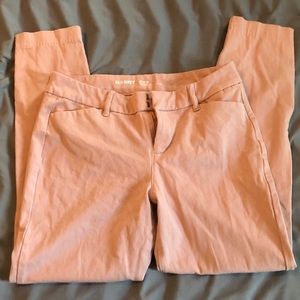 Old navy pixy mid rise pink skinny pants
